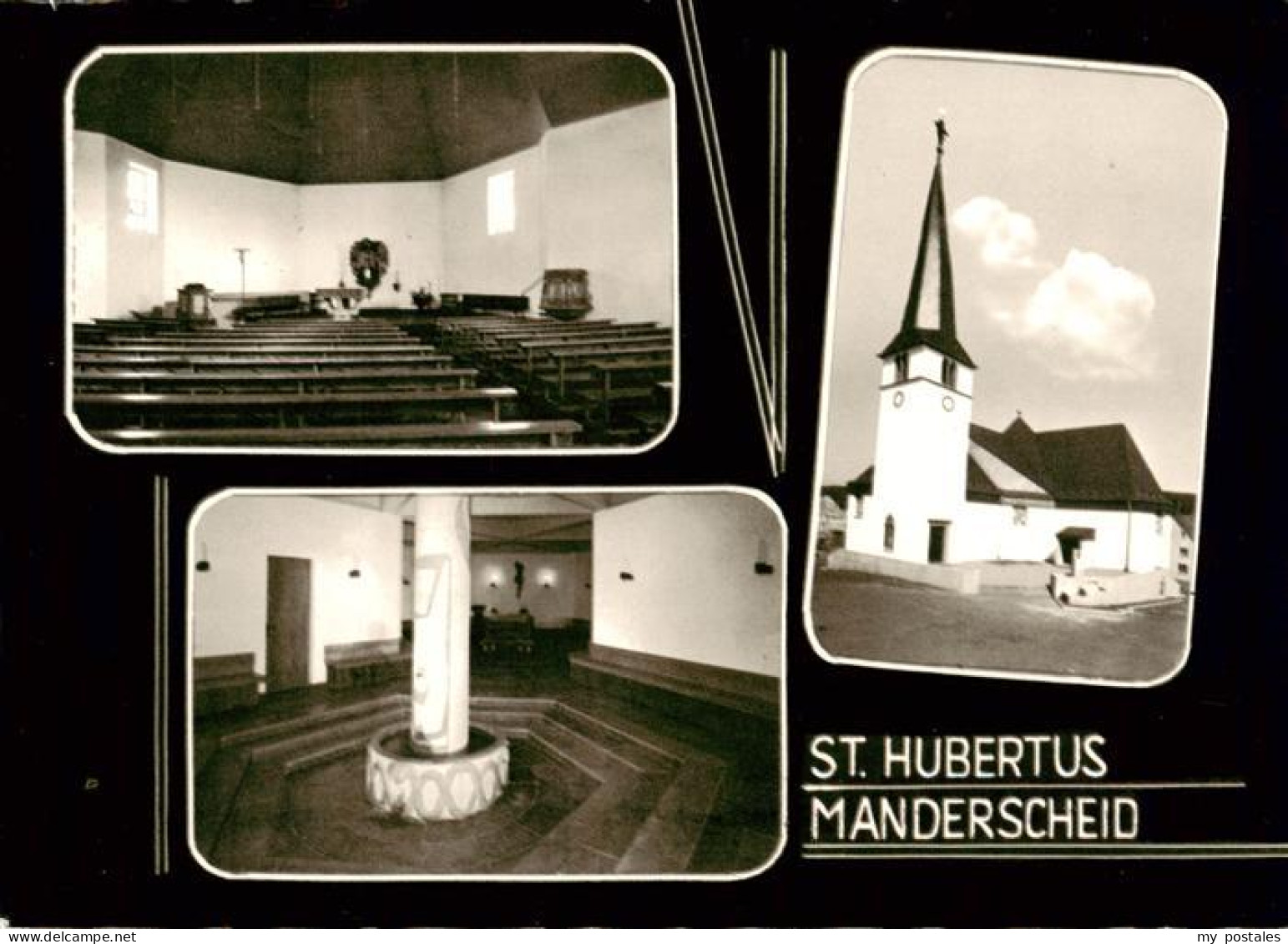 73898162 Manderscheid Eifel St Hubertus Kirche Inneres Brunnen Manderscheid Eife - Manderscheid