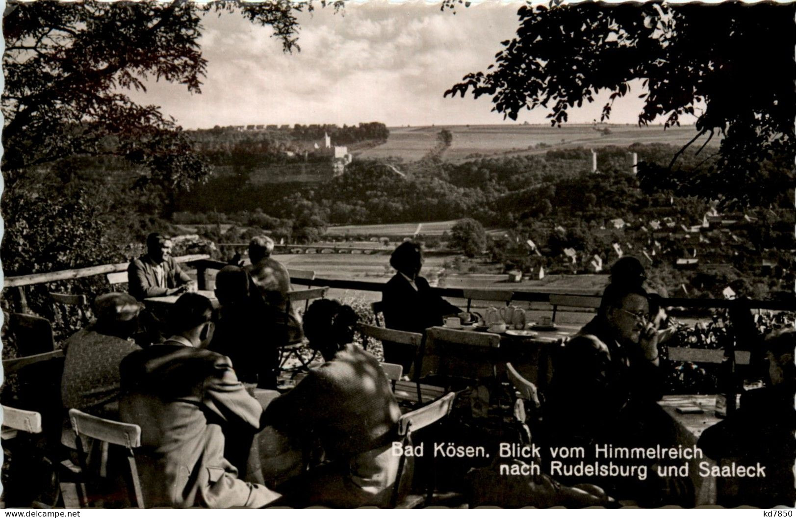 Naumburg - Bad Kösen - Blick Vom Himmelreich Nach Rudelsburg Und Saaleck - Naumburg (Saale)