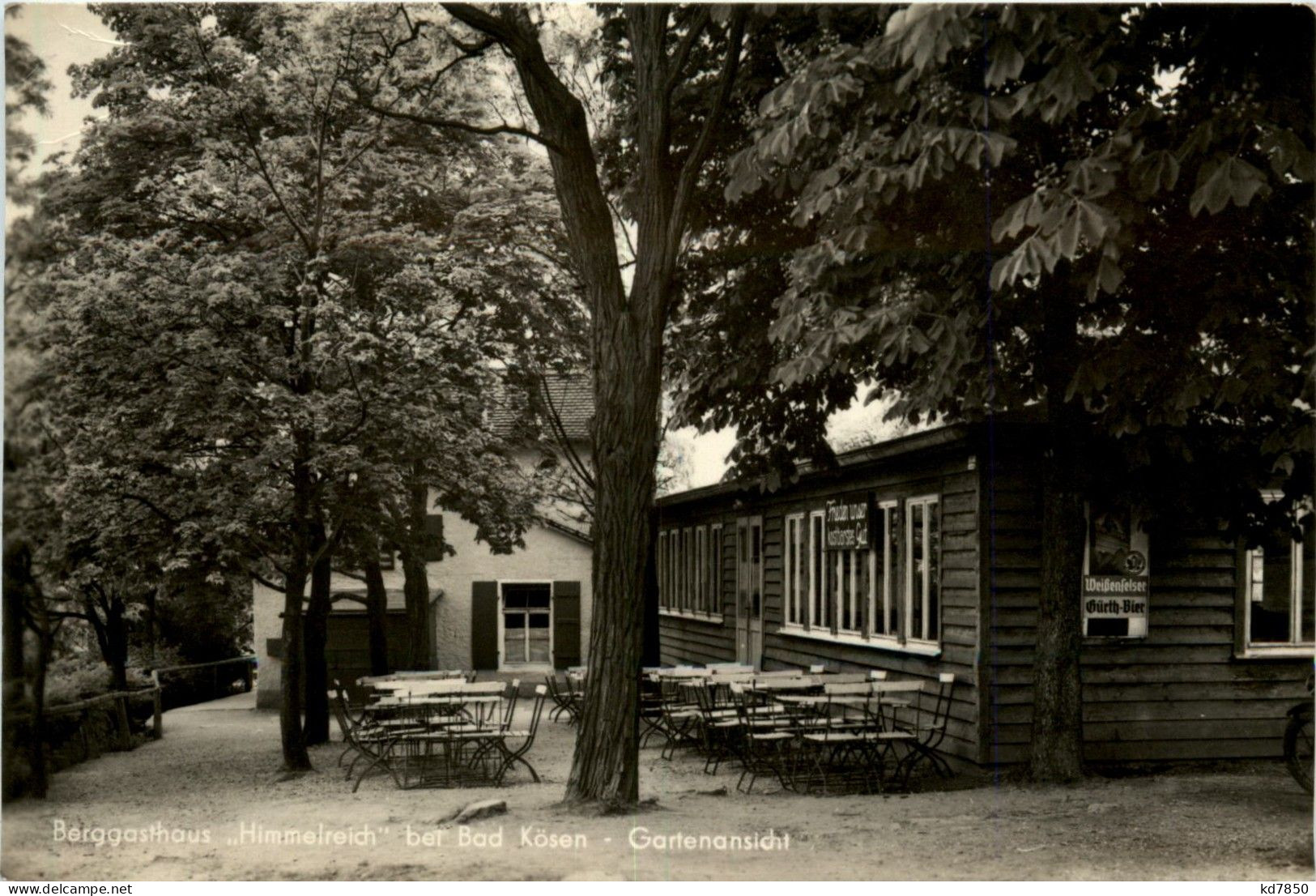 Bad Kösen Heilbad -Berggasthof Himmelreich - Gartenansicht - Bad Kösen