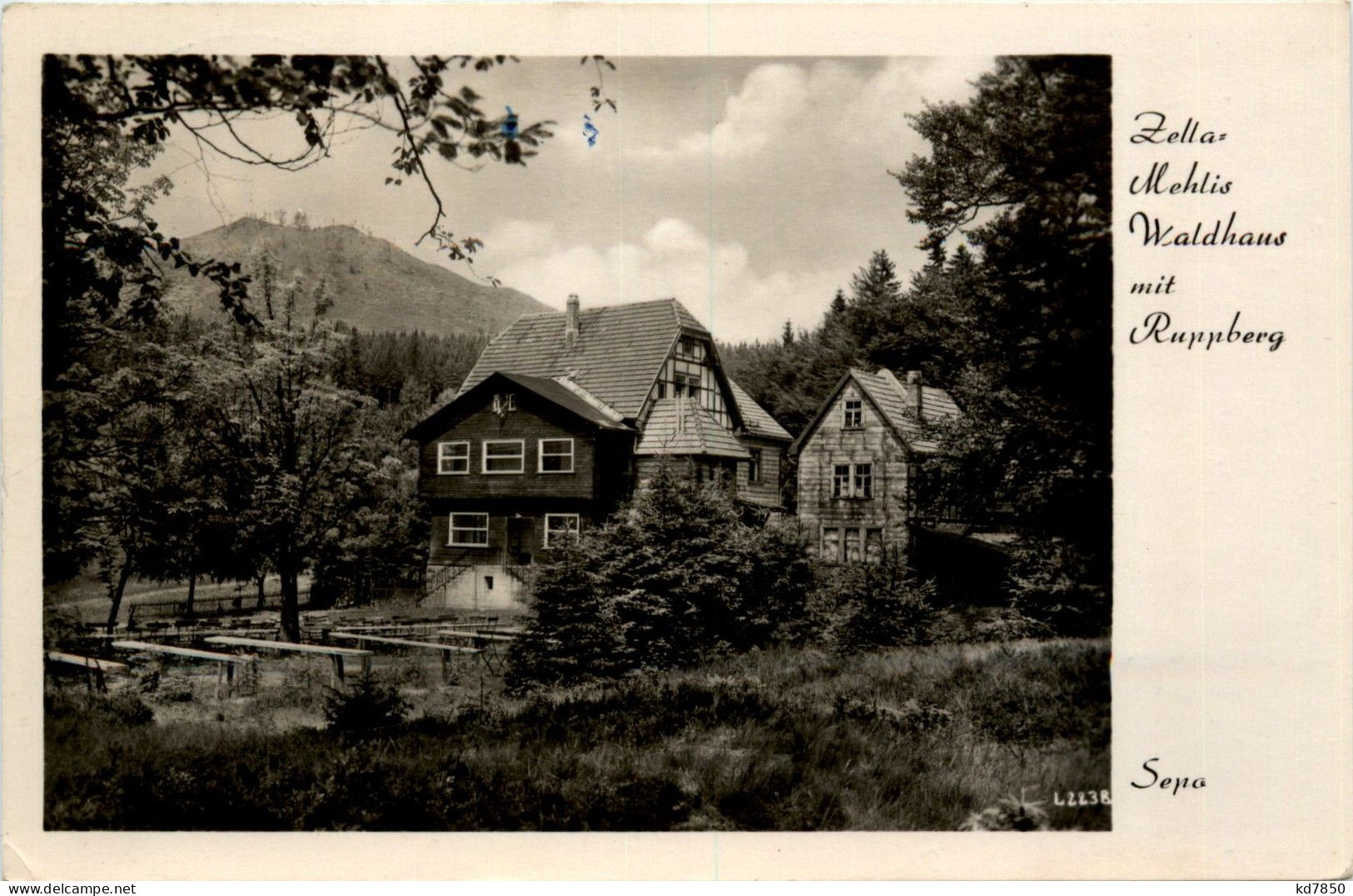 Zella-Mehlis /Thür.Wald - Waldhaus Mit Ruppberg - Zella-Mehlis