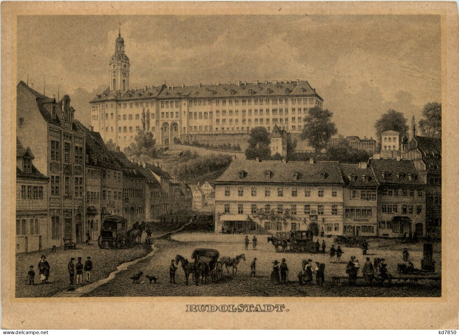 Rudolstadt/Thür. - Marktplatz Und Schloss Heidecksburg - Rudolstadt