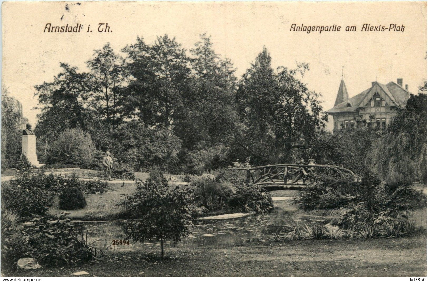 Arnstadt/Thür. - Anlagenpartie Am Alexis-Platz - Arnstadt