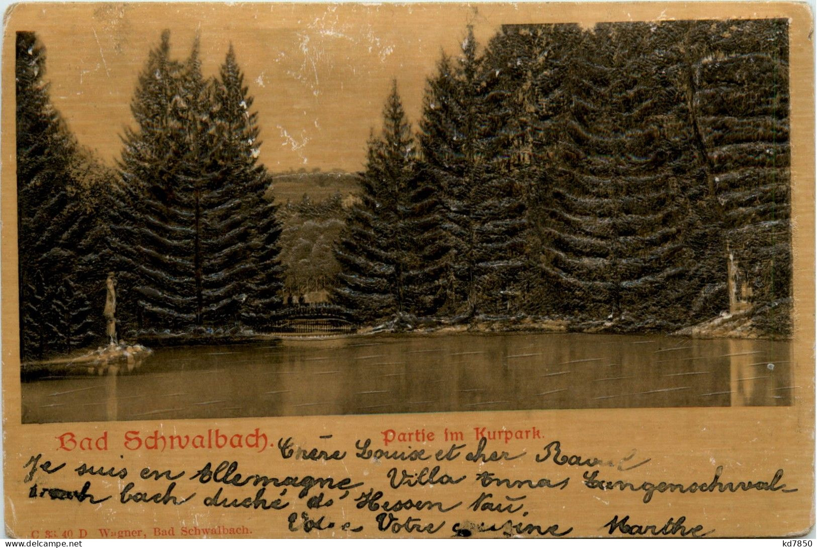 Bad Schwalbach - Partie Im Kurpark - Reliefkarte - Bad Schwalbach