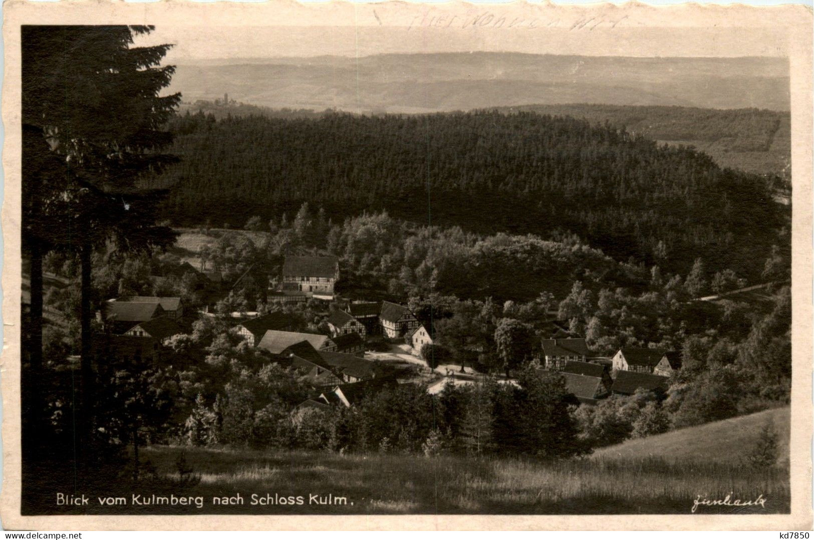 Saalfeld/Saale - Blick Vom Kulmberg Nach Schloss Kulm - Saalfeld