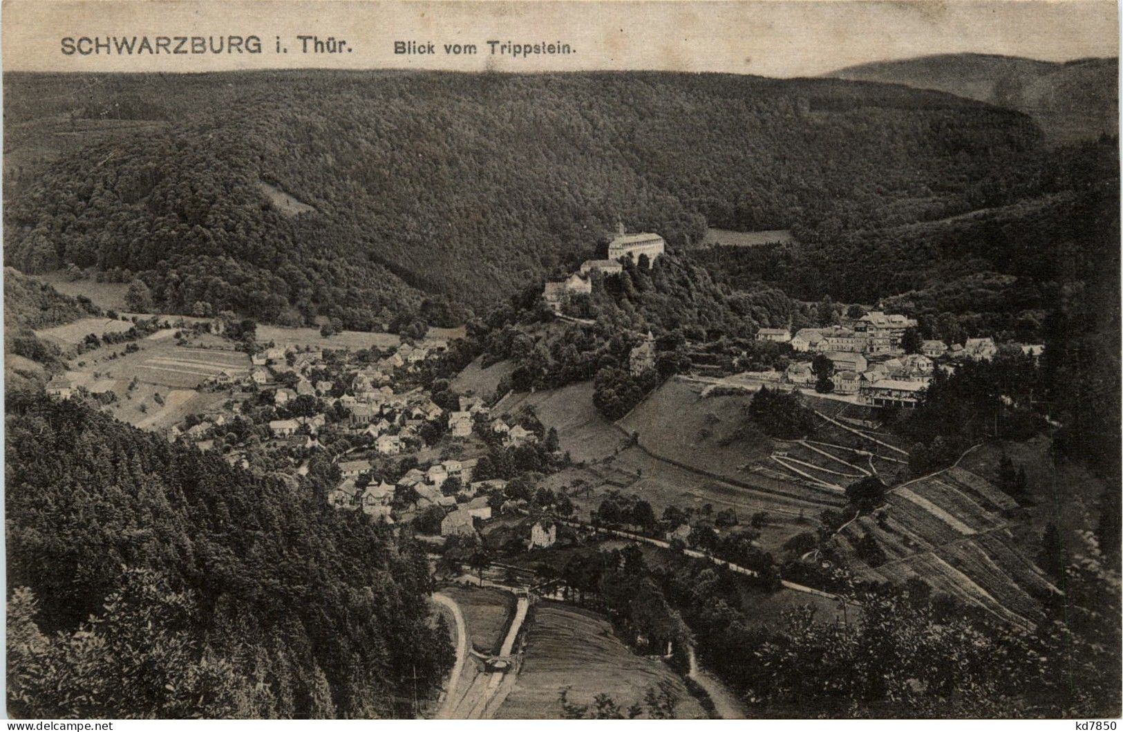 Schwarzburg/Thür. - Blick V. Trippstein - Saalfeld