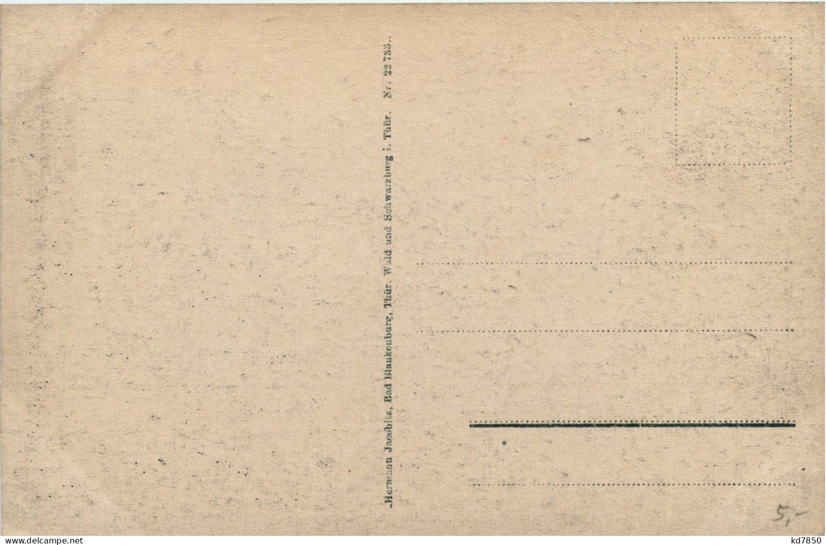 Schwarzburg/Thür. - Blick V. Trippstein - Saalfeld