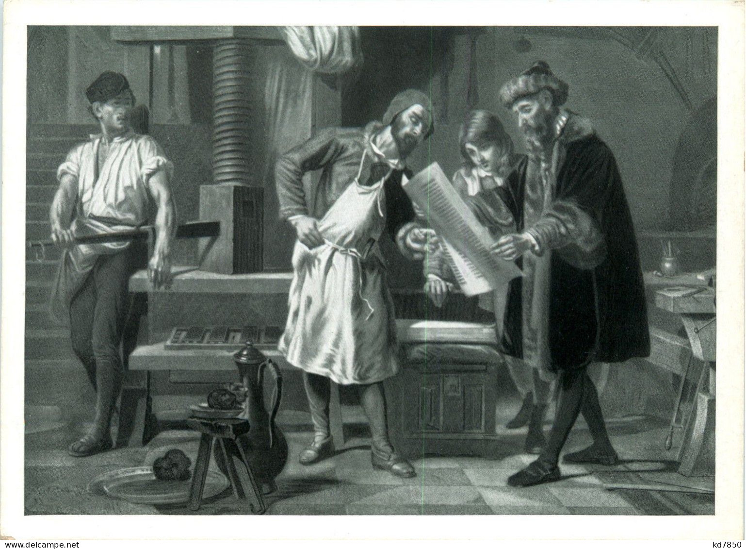Johann Gutenberg - Berthold Postkarte - Personnages Historiques