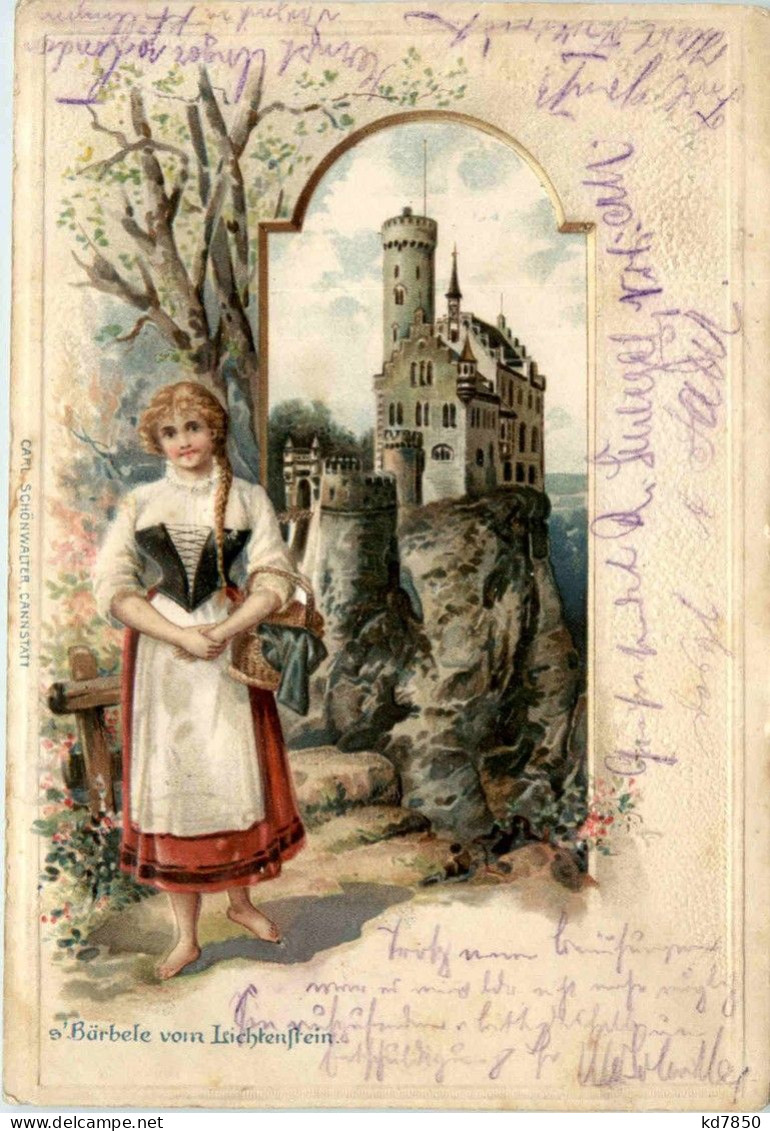 Schloss Lichtenstein - Litho - Reutlingen