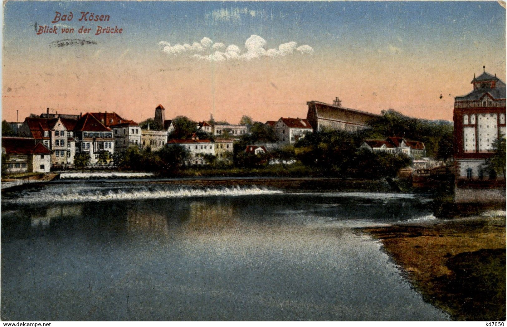 Naumburg - Bad Kösen A.d.Saale - Blick Von Der Brücke - Naumburg (Saale)