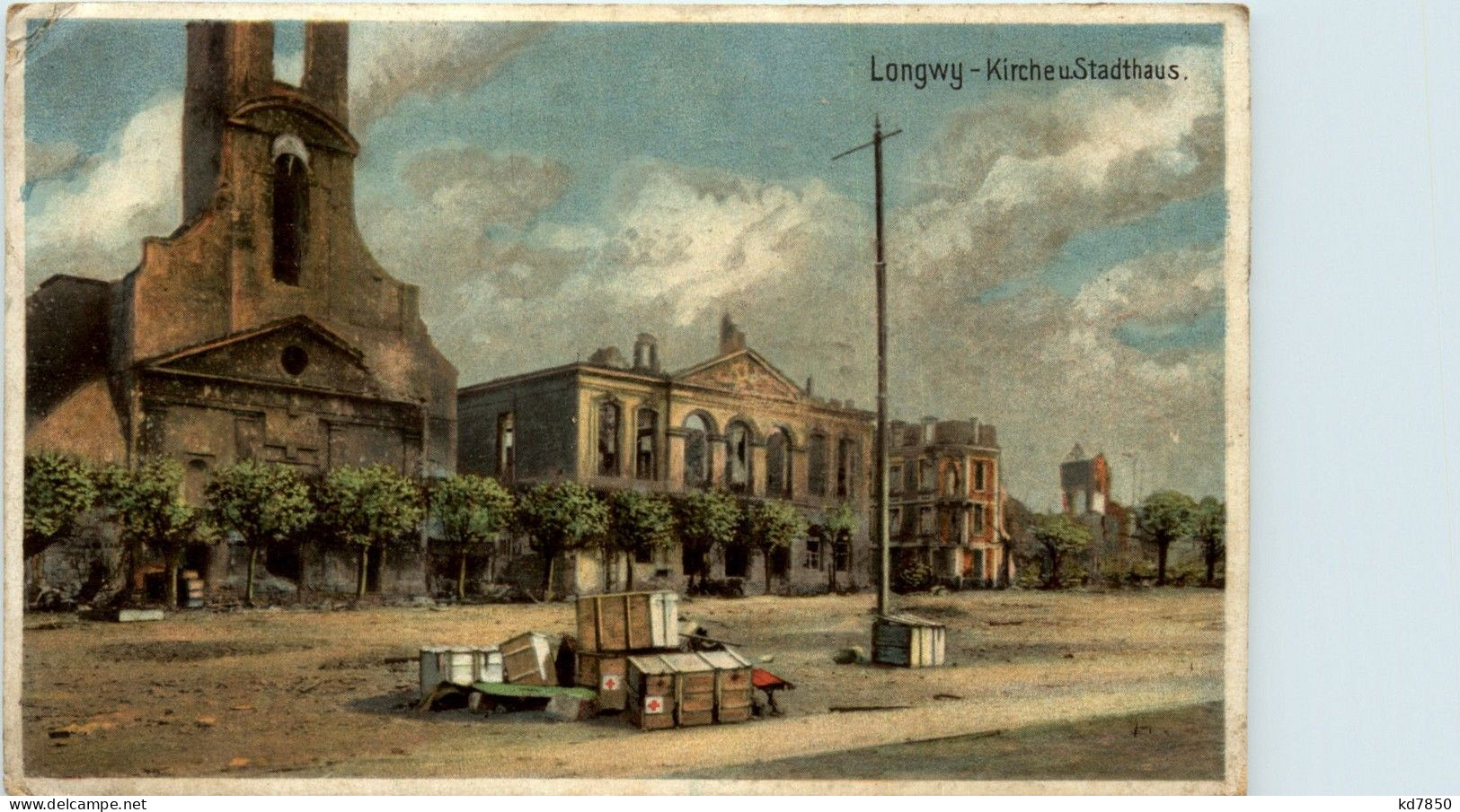 Longwy - Kirche Und Stadthaus - Feldpost - Longwy