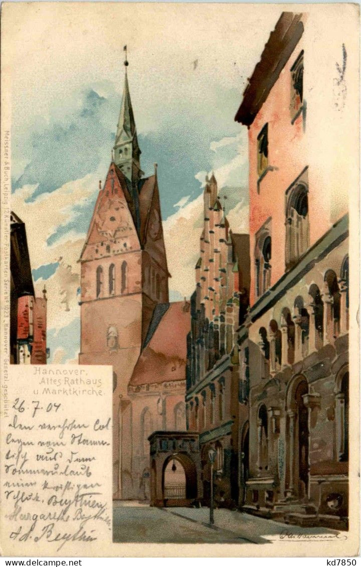 Hannover - Altes Rathaus Litho - Hannover