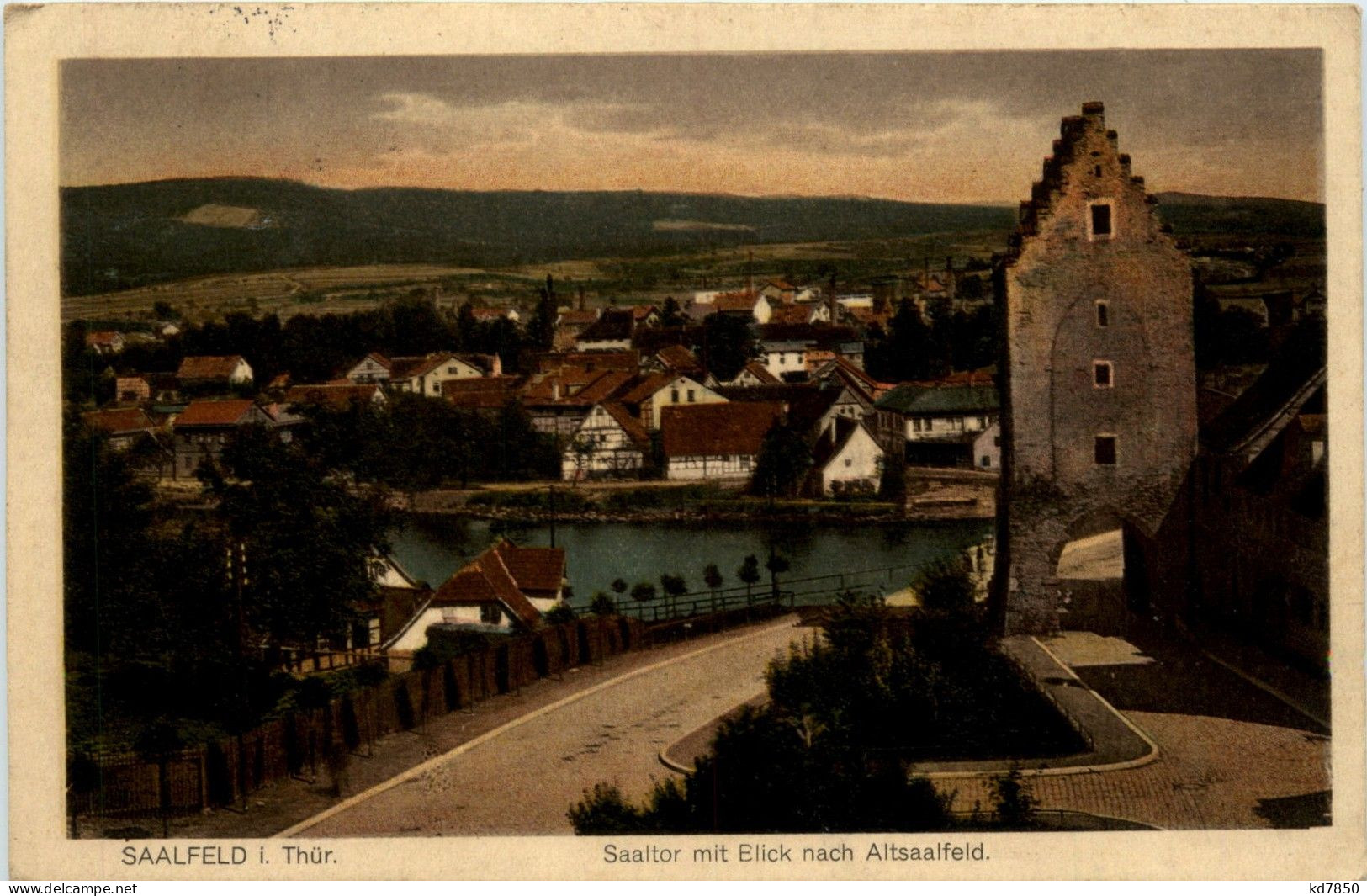 Saalfeld/Saale - Saaltor Mit Blick Nach Altsaalfeld - Saalfeld