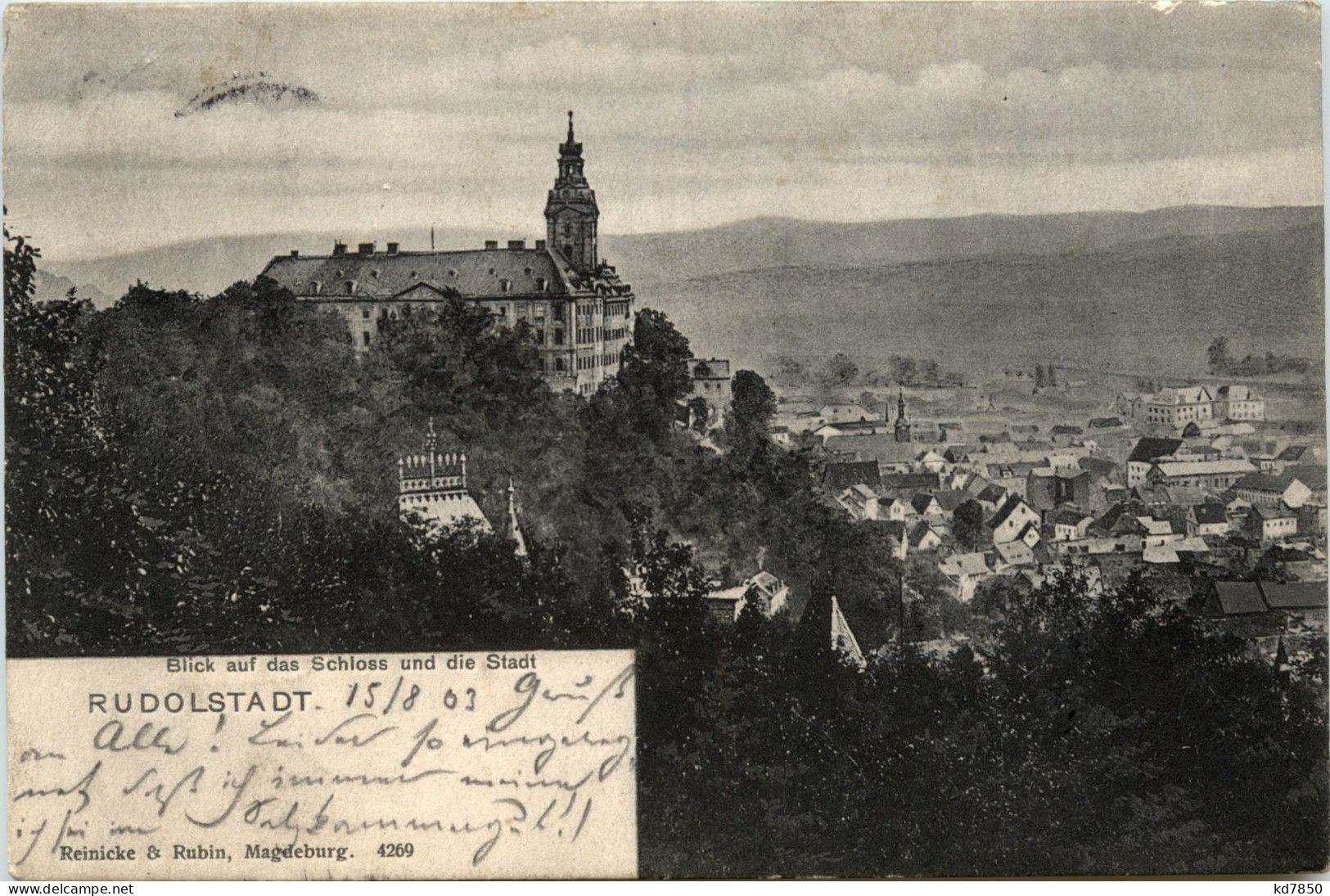 Rudolstadt/Thür. - Blick Auf Das Schloss Und Die Stadt - Rudolstadt