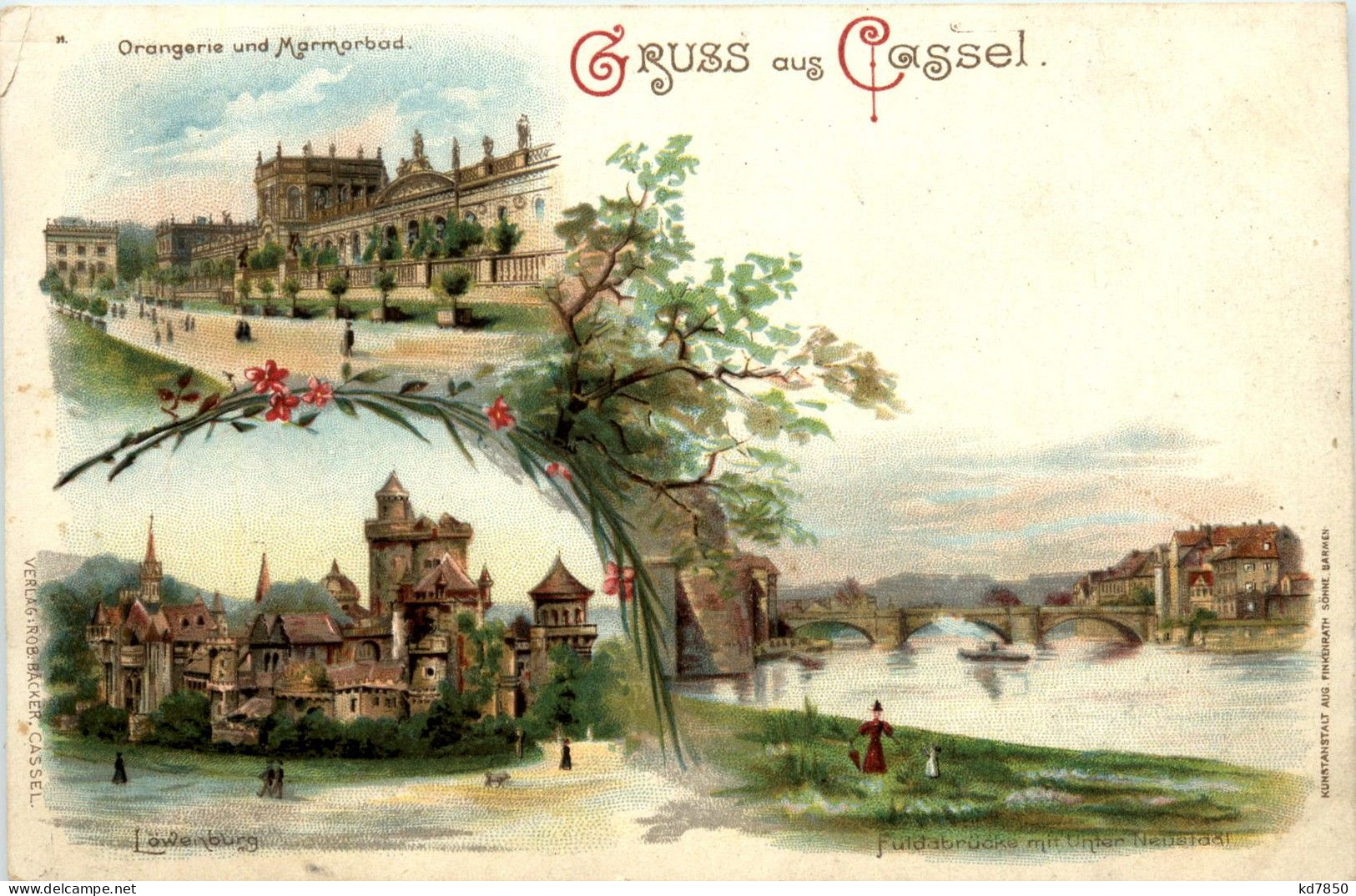 Gruss Aus Cassel - Litho - Kassel