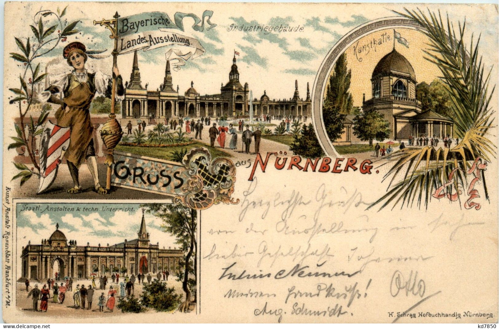 Gruss Aus Nürnberg - Bay. Landes Ausstellung - Litho - Nürnberg