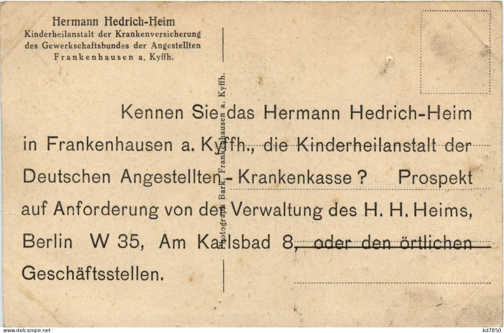 Solbad Frankenhausen - Hermann Hedrich-Heim, Hauptansicht - Kyffhaeuser