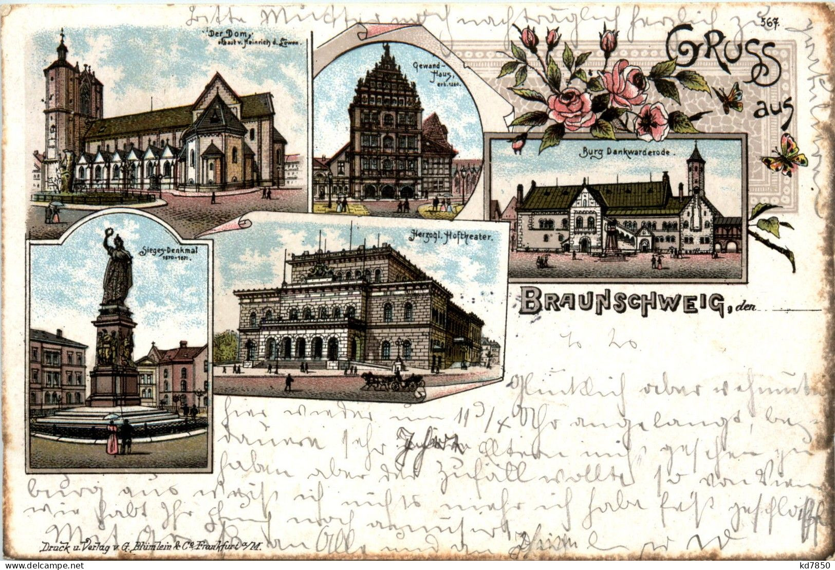 Gruss Aus Braunschweig - Litho - Braunschweig