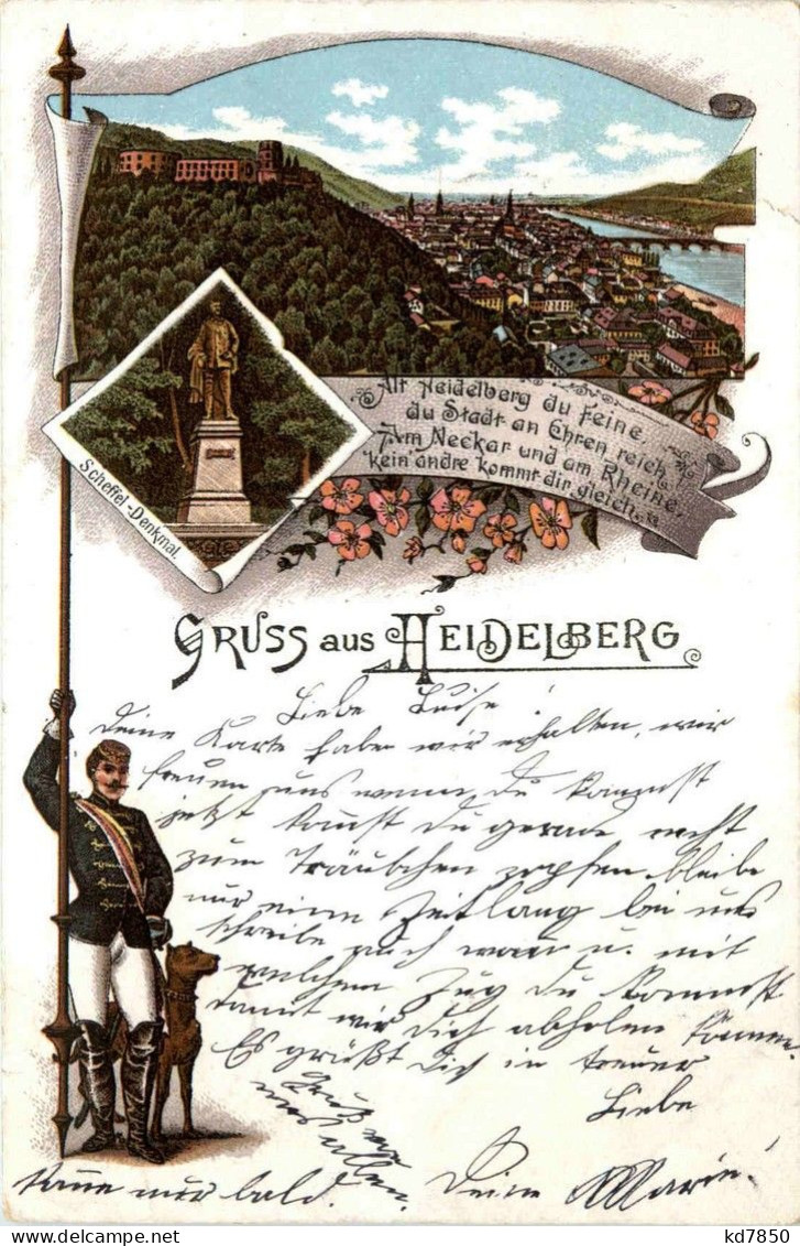 Gruss Aus Heidelberg - Litho - Heidelberg