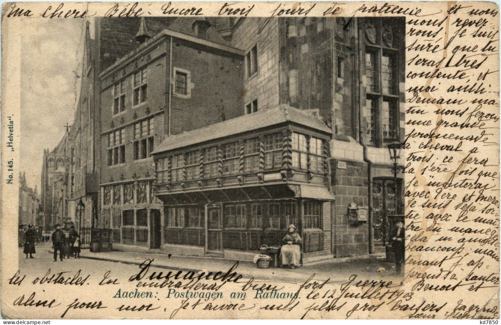 Aachen - Postwagen Am Rathaus - Aachen