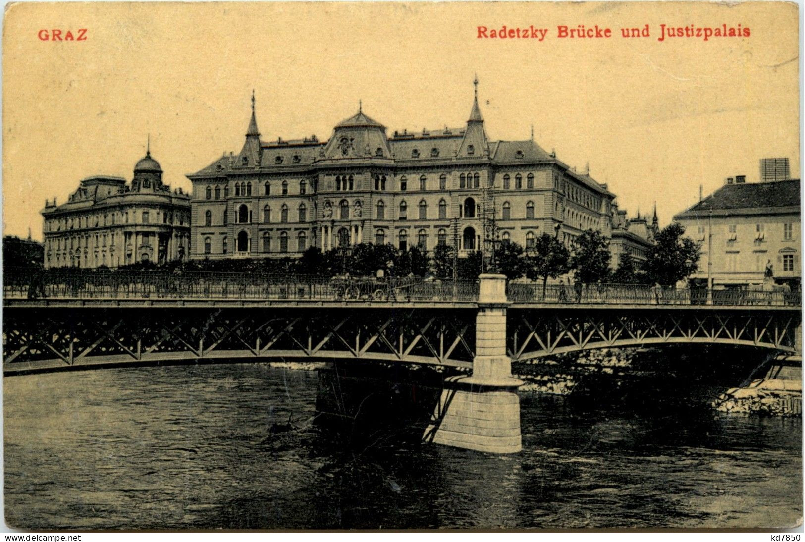 Graz/Steiermark - Radetzky Brücke Und Justizpalais - Graz