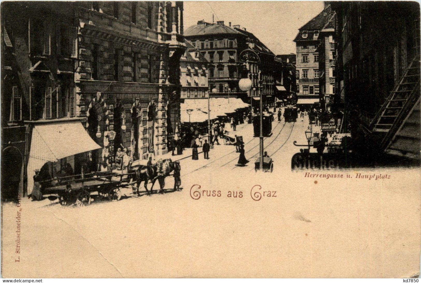 Graz/Steiermark - Herrengasse Und Hauptplatz - Graz