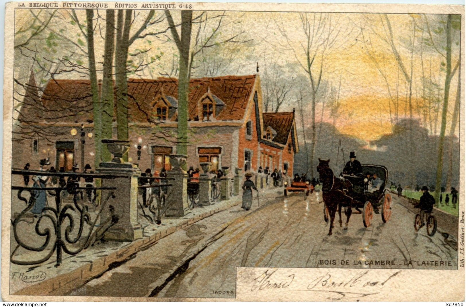 Bruxelles - Bois De La Cambre - Litho - Sonstige & Ohne Zuordnung