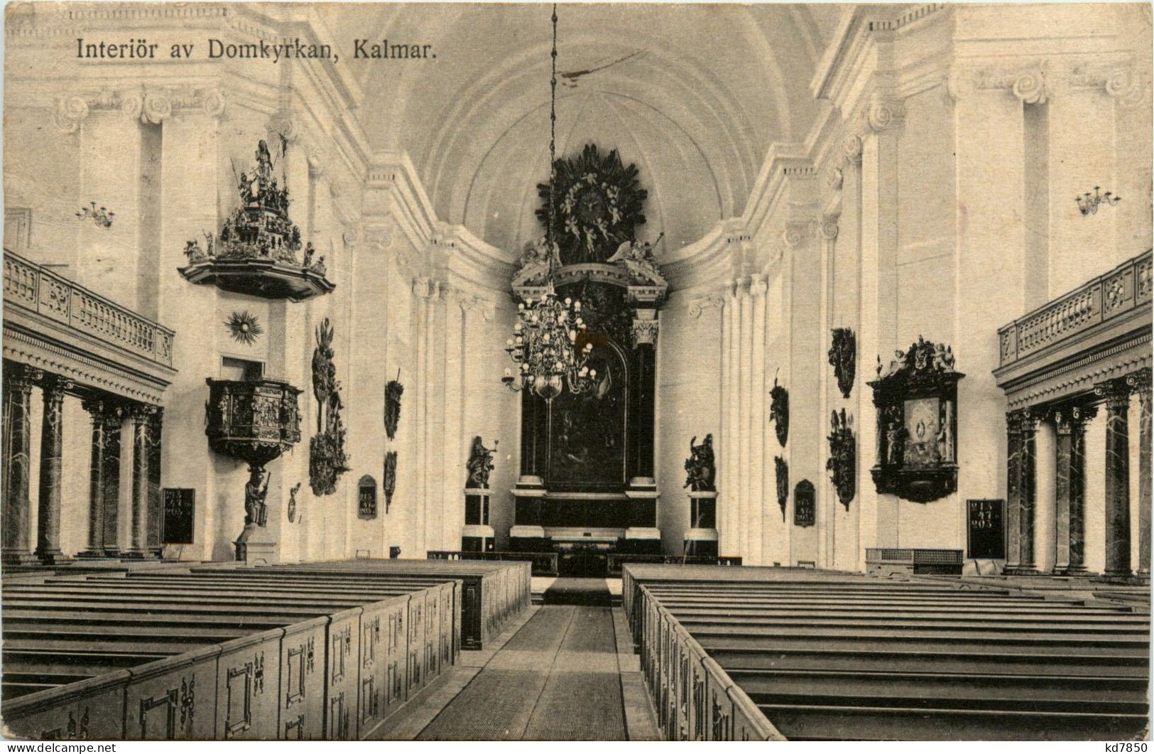 Kalmar - Interiör Av Domkyrkan - Suecia