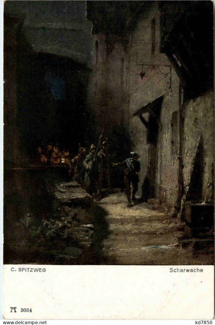 Künstlerkarte C. Spitzweg - Sonstige & Ohne Zuordnung