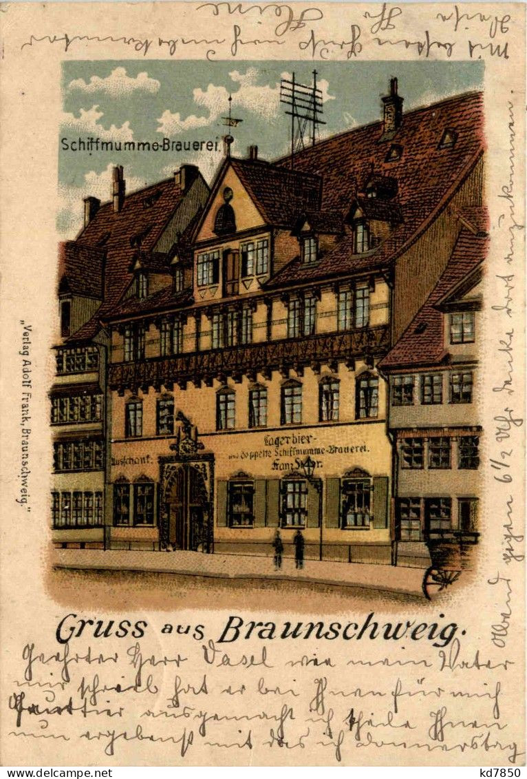Gruss Aus Braunschweig - Litho - Schiffmumme Brauerei - Braunschweig
