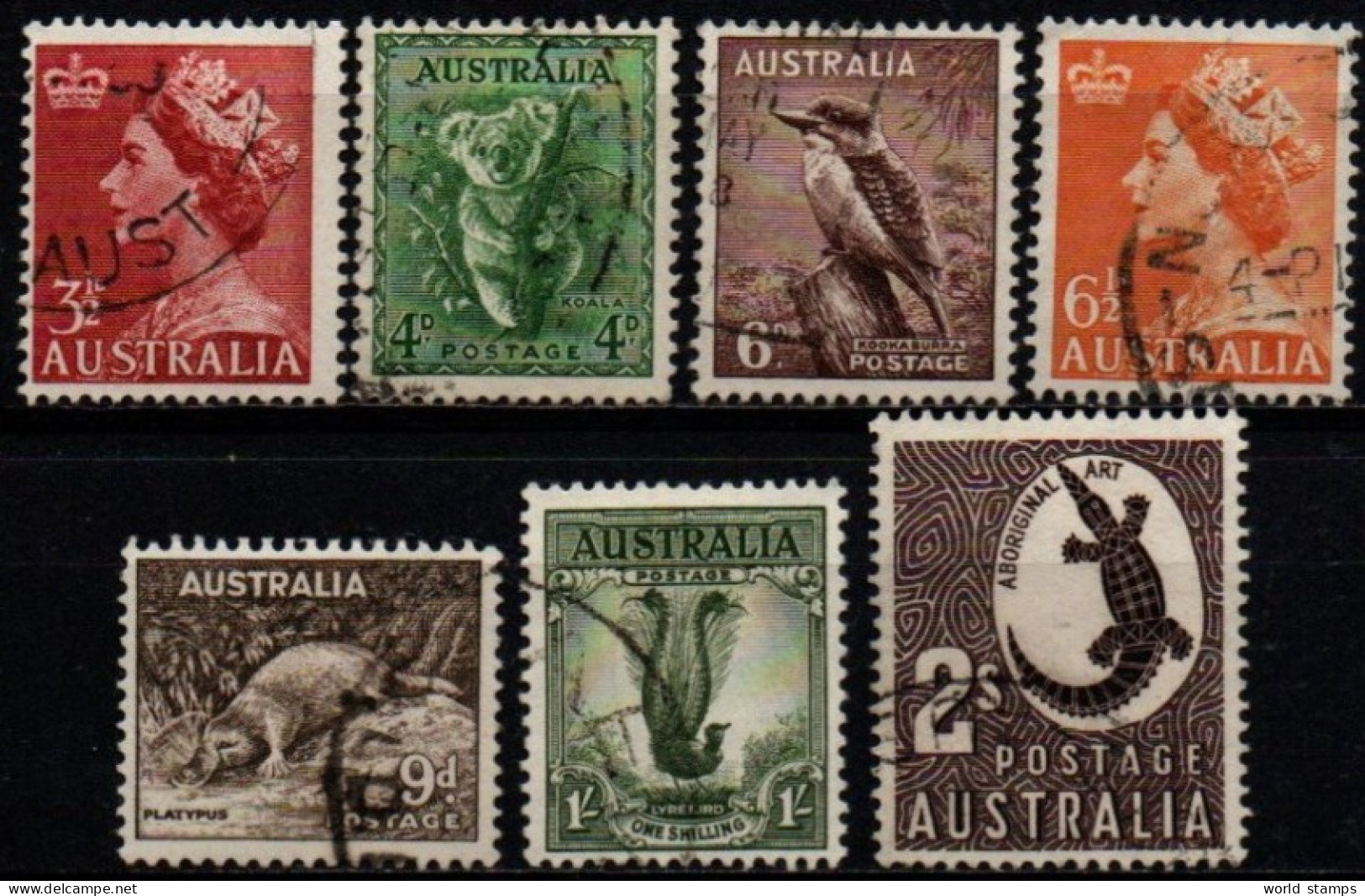 AUSTRALIE 1956-7 O - Usati