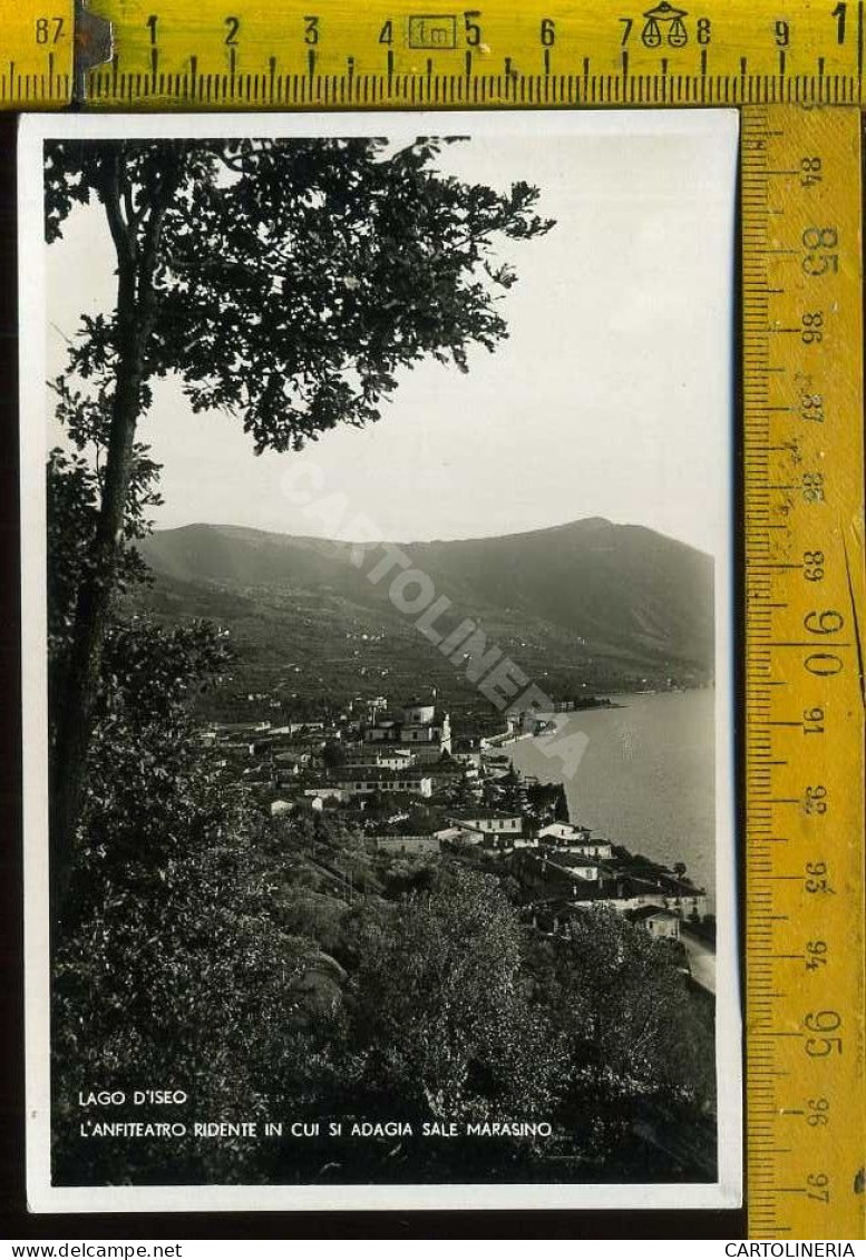 Brescia Lago D'Iseo L'anfiteatro Ridente In Cui Si Adagia Sale Marasino  - Brescia