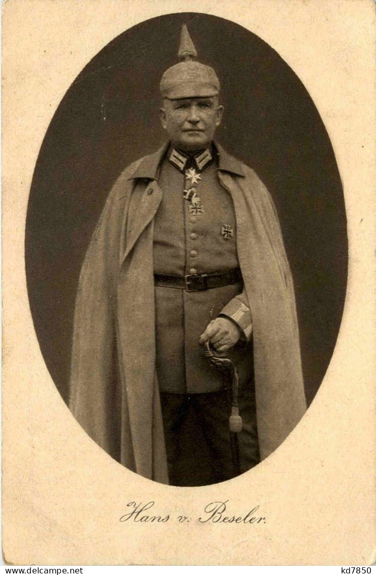 Hans Von Beseler - Hommes Politiques & Militaires