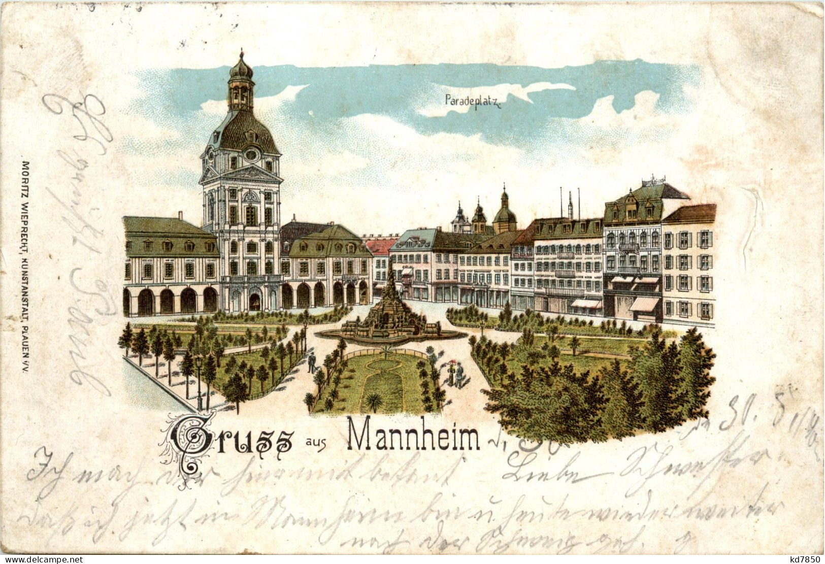 Gruss Vom Mannheim - Litho - Mannheim