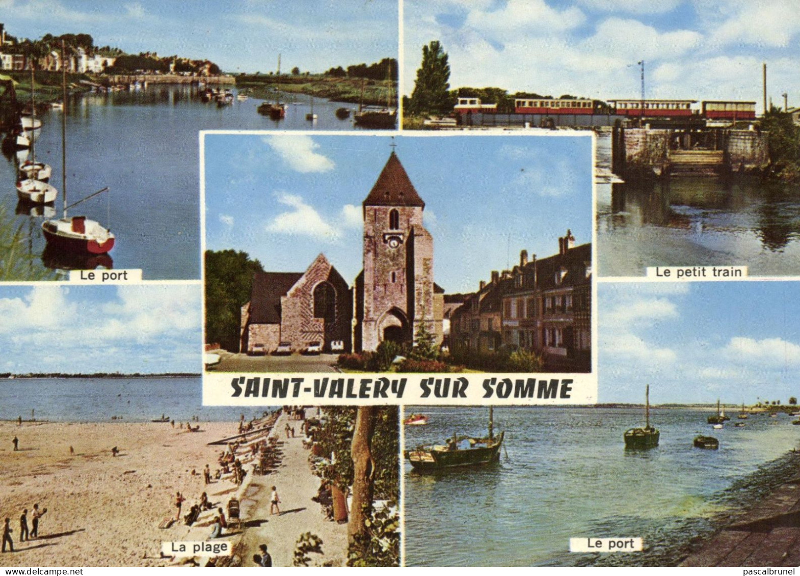 SAINT VALERY SUR SOMME - LE PORT - LE PETIT TRAIN - LA PLAGE - Saint Valery Sur Somme