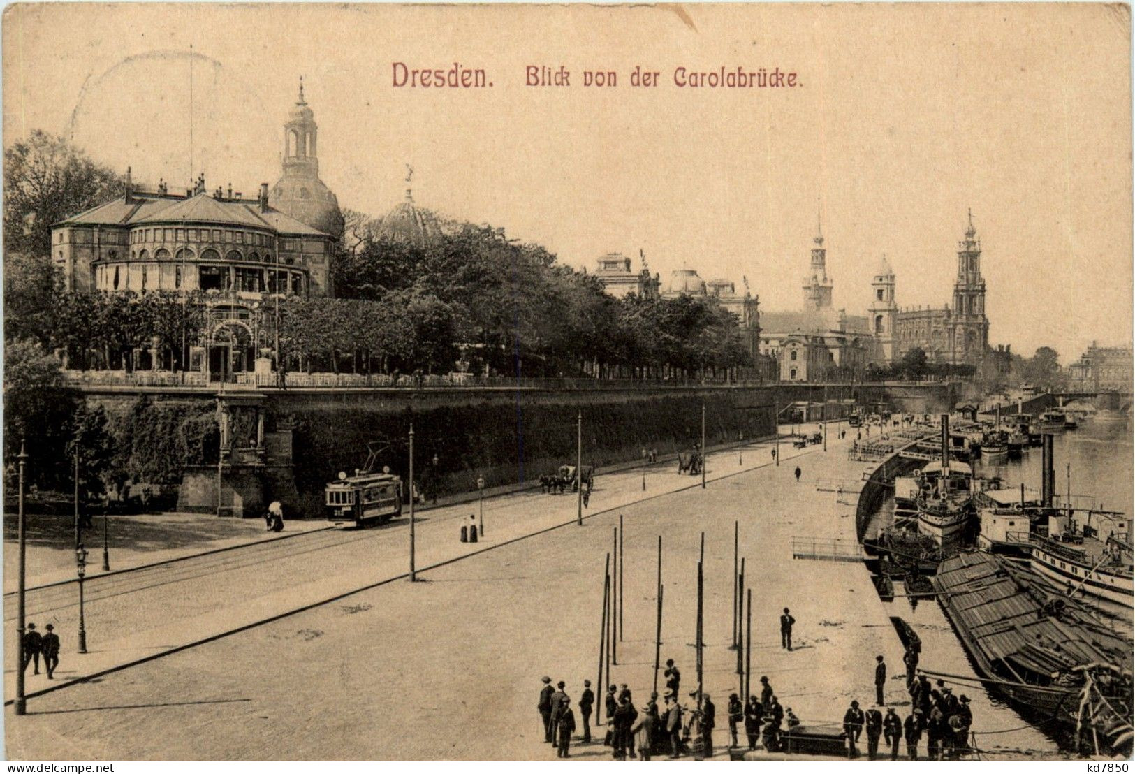 Dresden - Blick Von Der Carolabrücke - Dresden