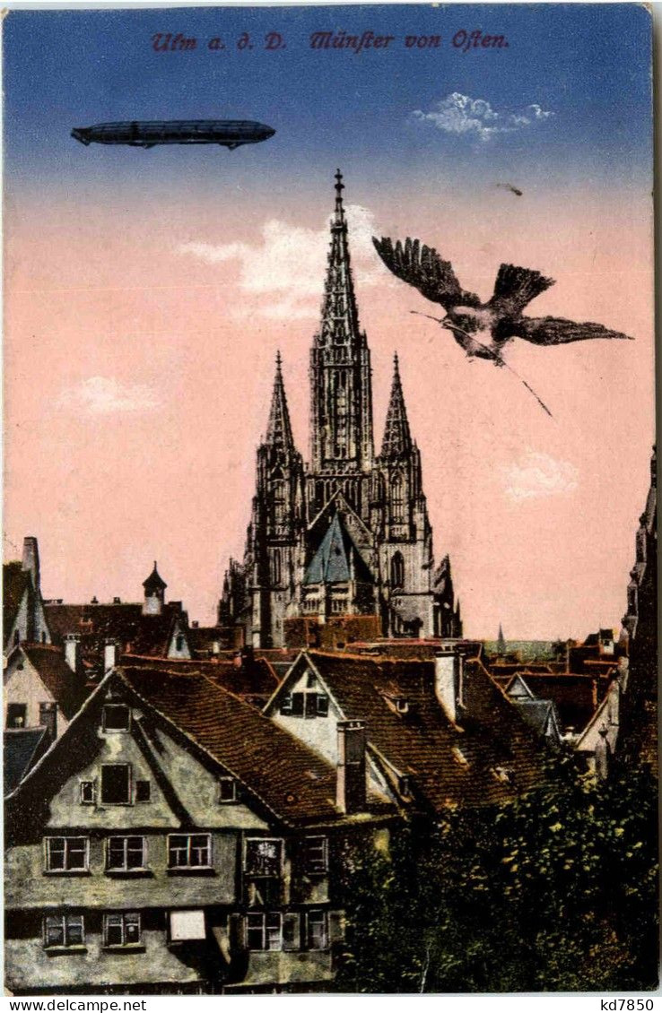 Ulm - Münster Mit Zeppelin - Ulm