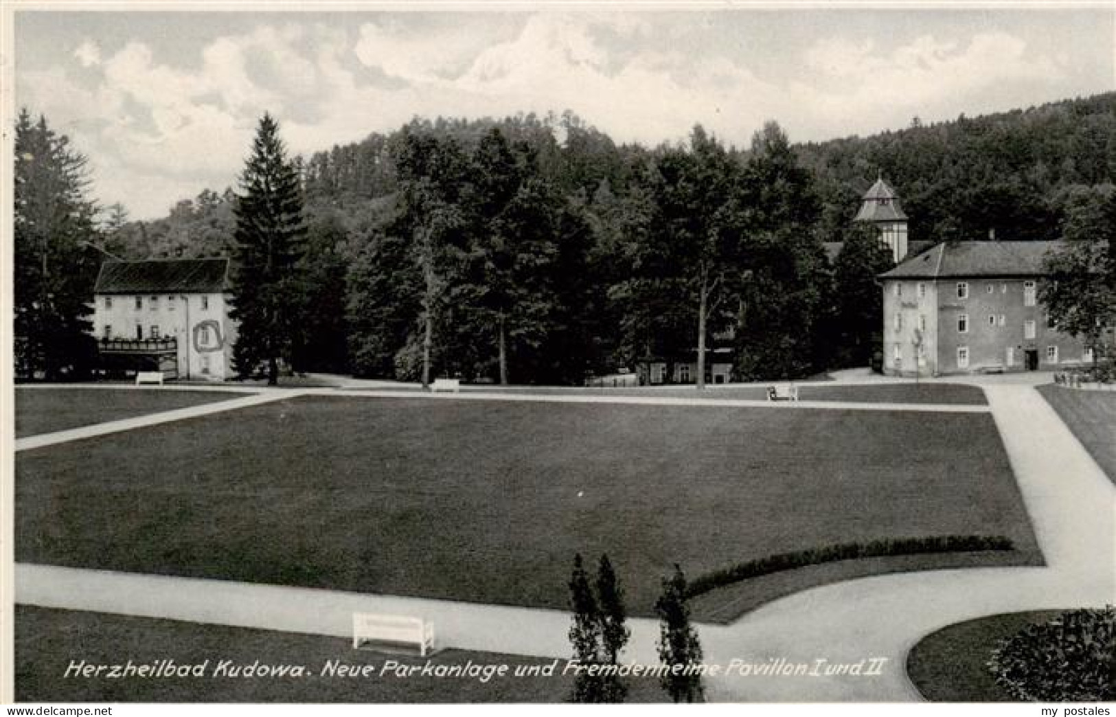 73897922 Kudowa-Zdroj Bad Kudowa Niederschlesien Neue Parkanlage Und Fremdenheim - Polen