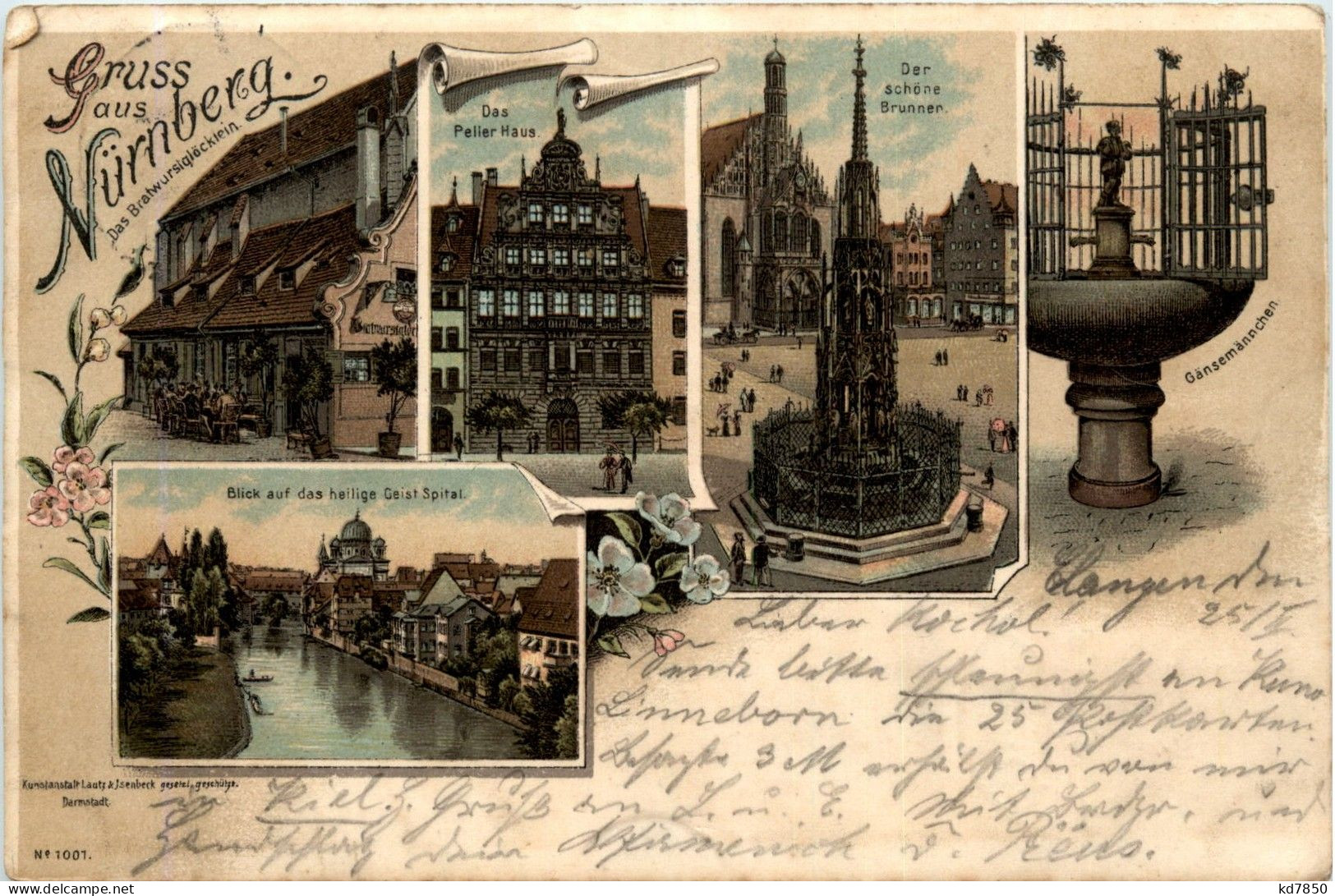 Gruss Aus Nürnberg - Litho - Nuernberg