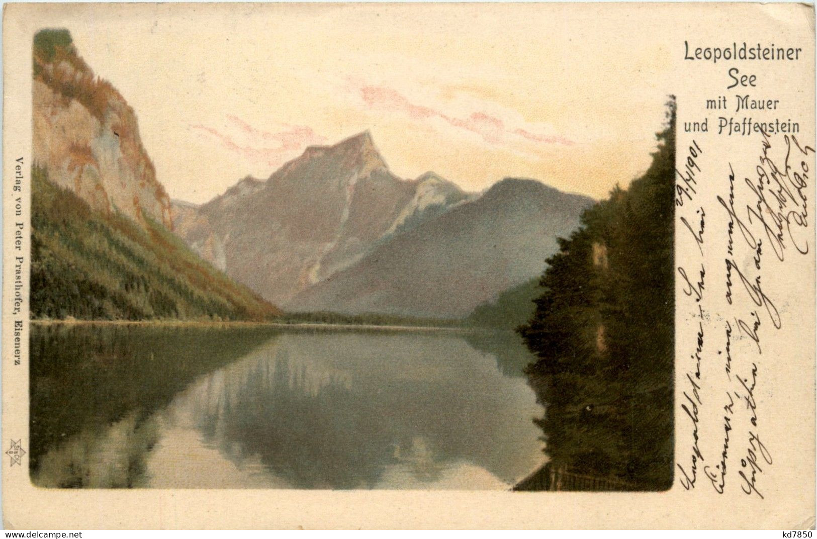 Eisenerz/Steiermark - Leopoldsteiner See Mit Mauer Und Pfaffenstein - Eisenerz