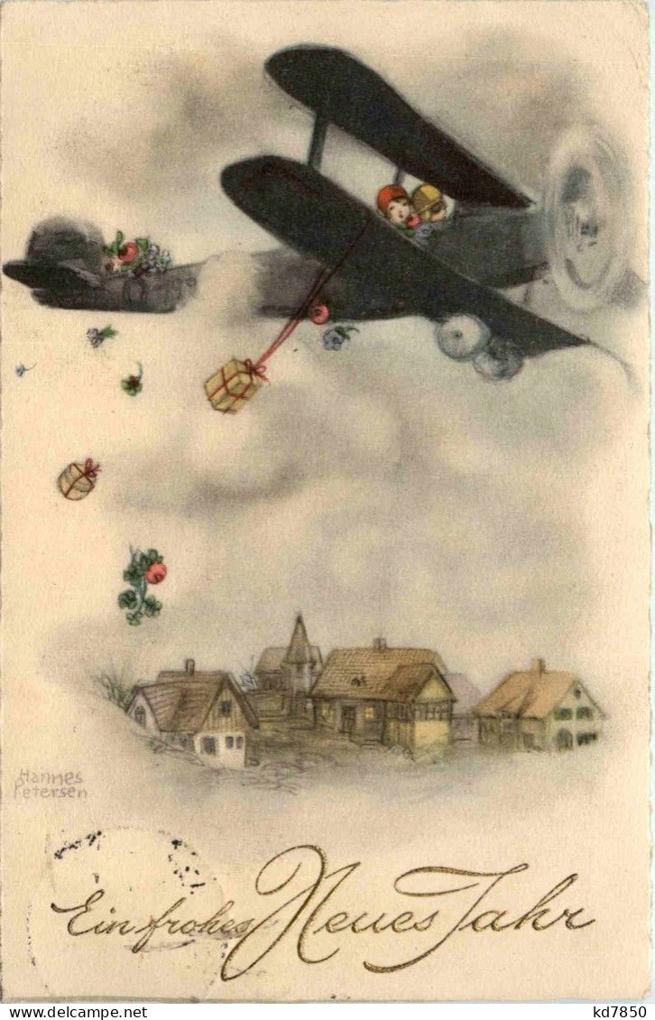 Neujahr - Flugzeug - Anno Nuovo