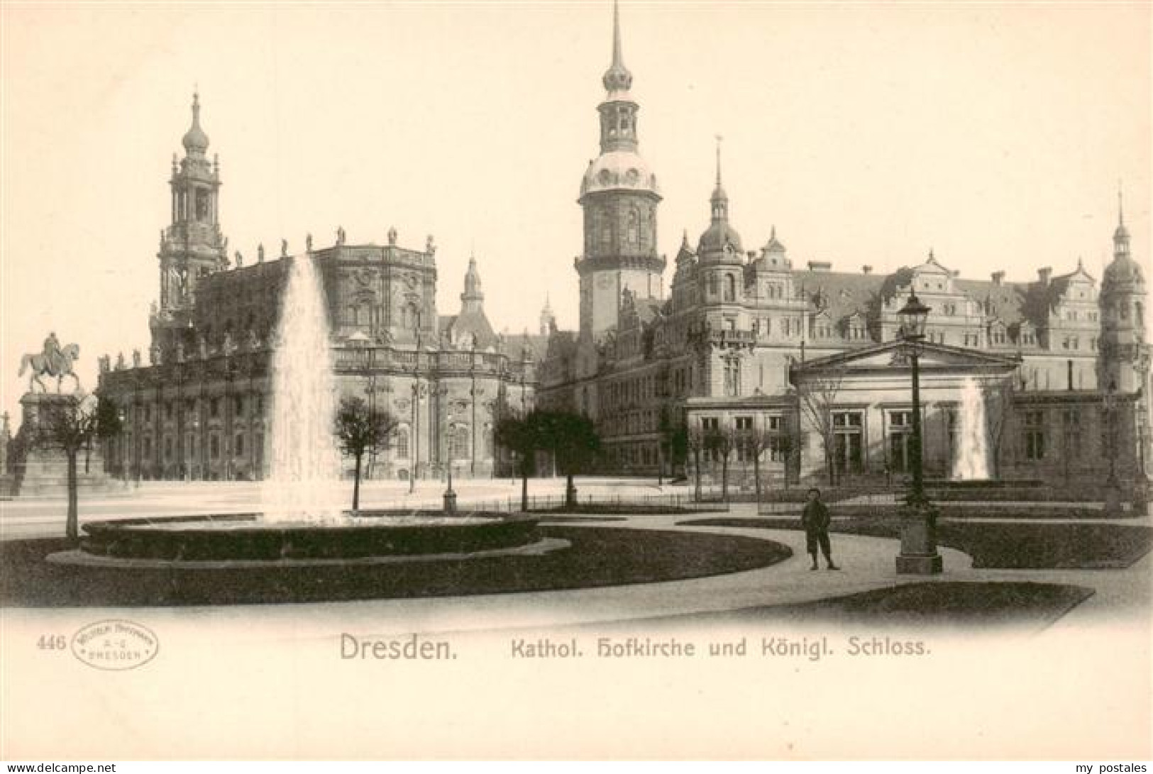 73897915 Dresden Elbe Kath Hofkirche Und Kgl Schloss  - Dresden