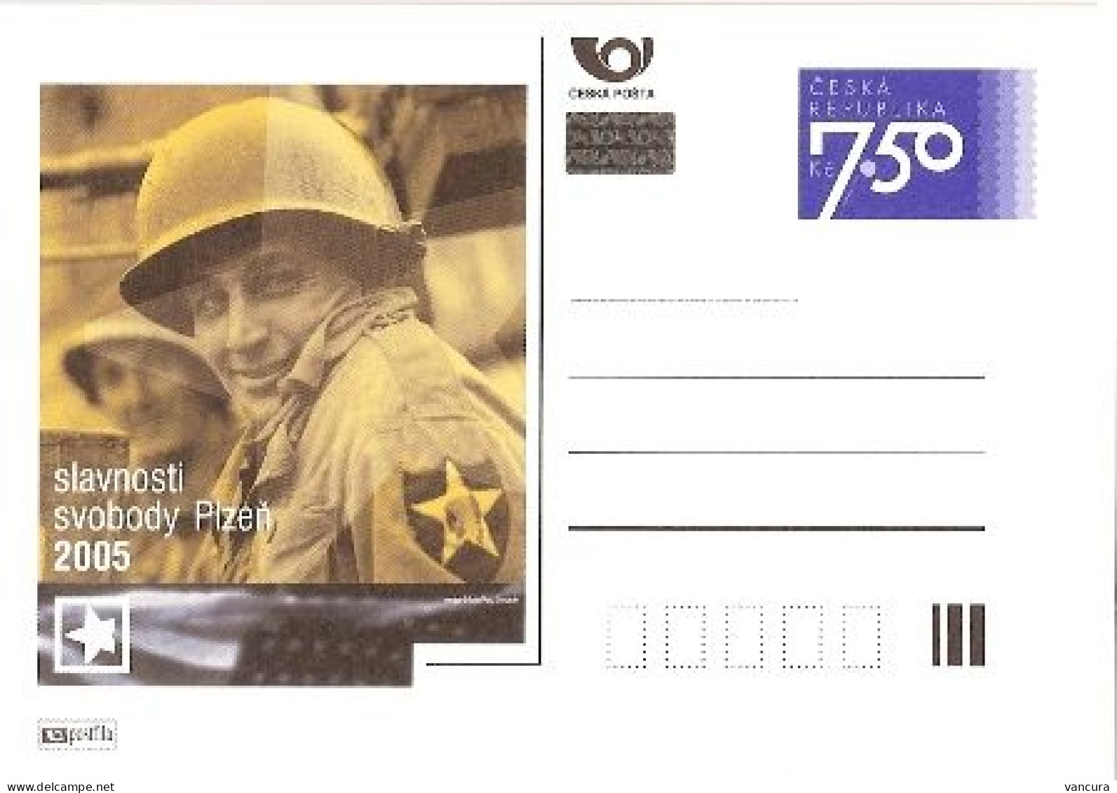 CDV A 113 Czech Republic Liberation Of Plzen/Pilsen By The US Army 2005 - Cartes Postales