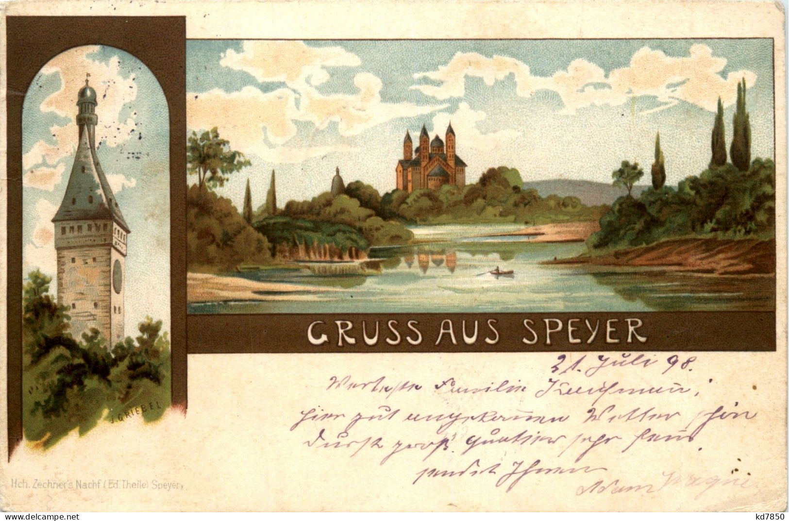 Gruss Aus Speyer - Litho - Speyer