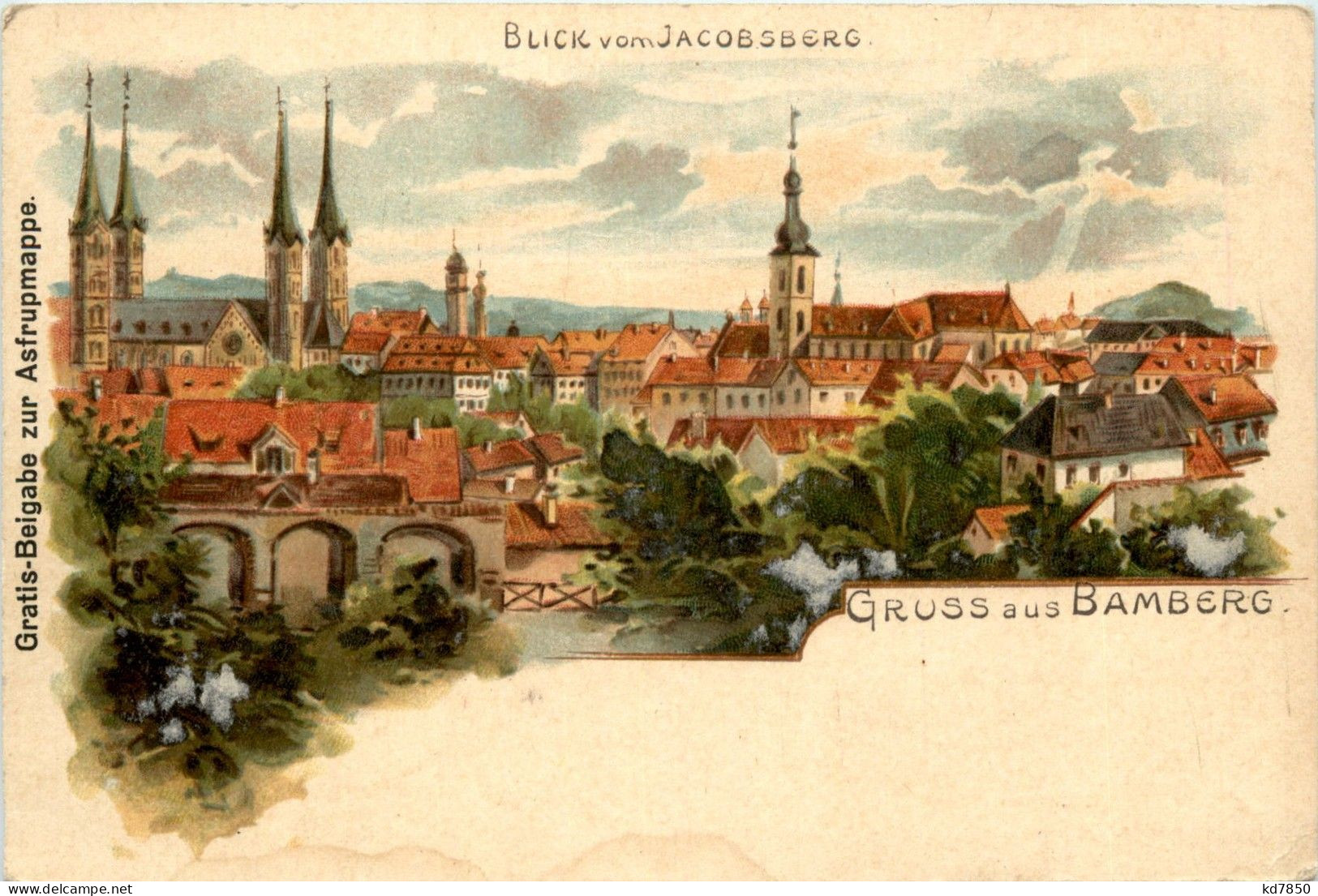 Gruss Aus Bamberg - Litho - Bamberg