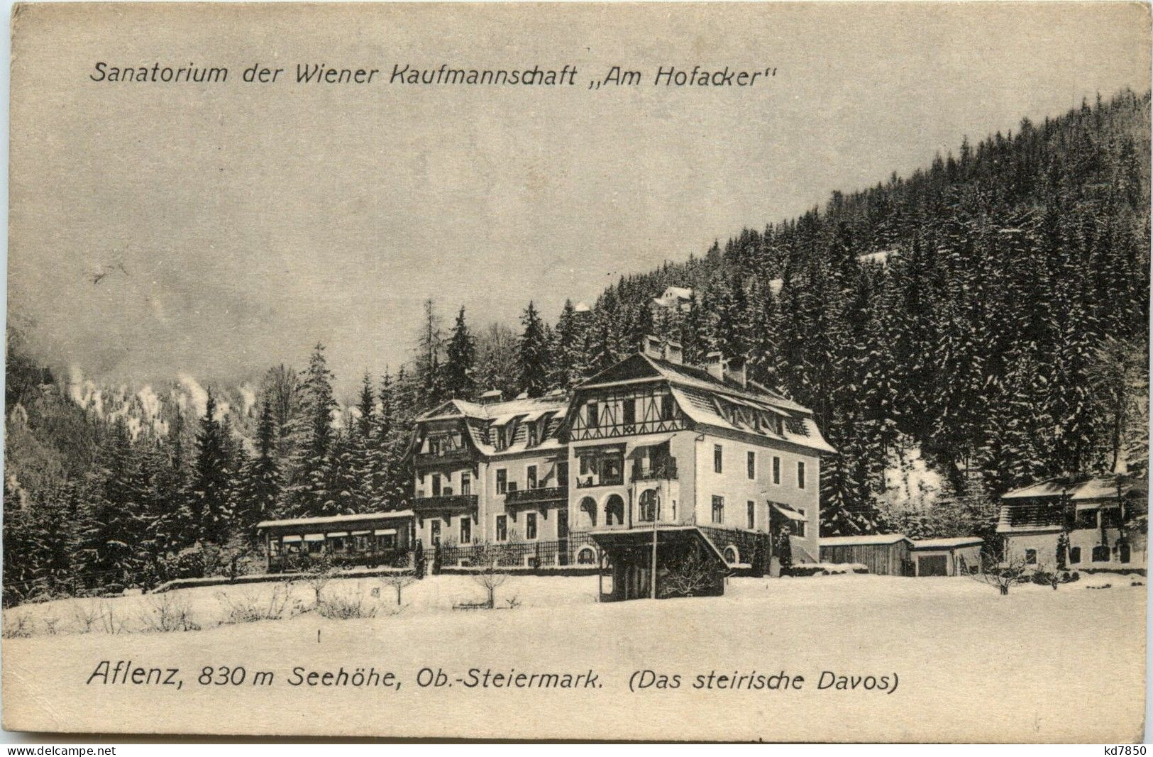 Aflenz/Steiermark - Sanatorium Der Wiener Kaufmannschaft Am Hofacker - Alfenz
