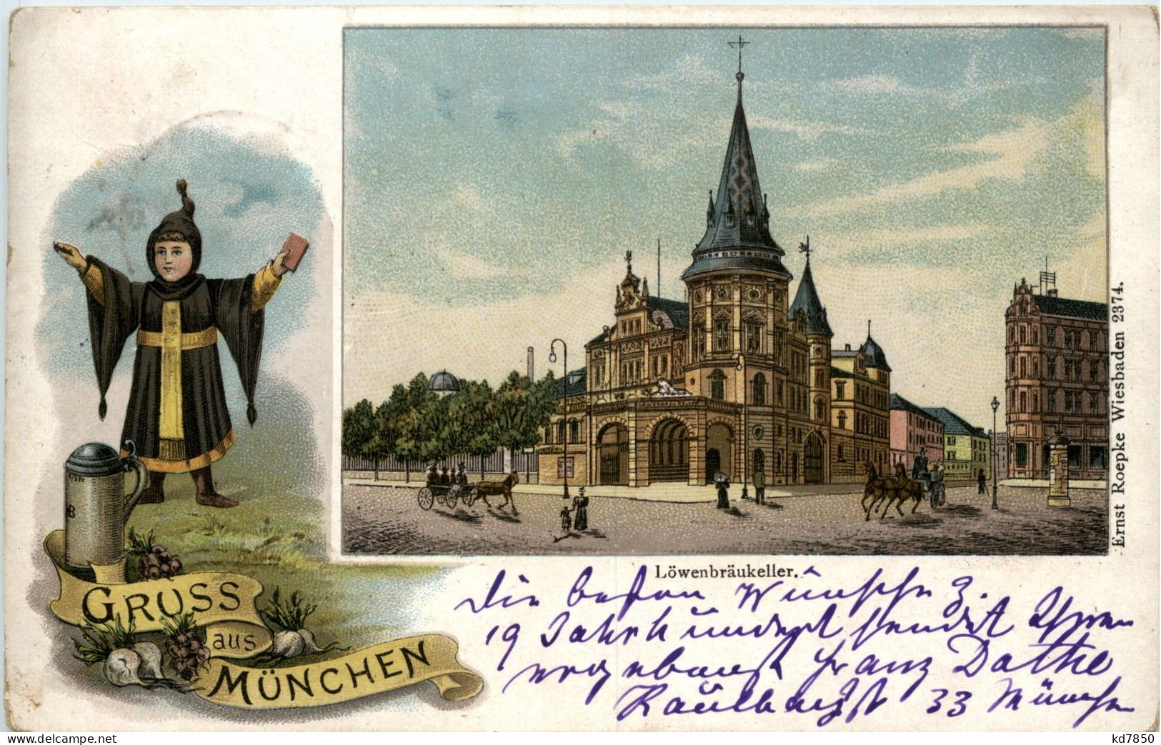 Gruss Aus München - Litho - Muenchen