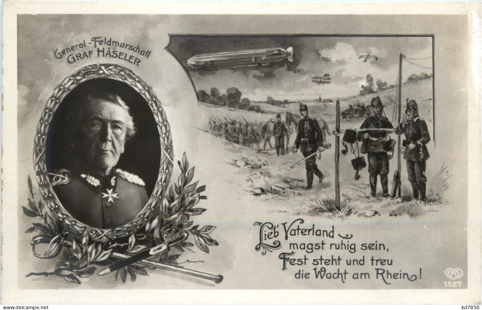 General Feldmarschall Graf Häseler - Zeppelin - Hommes Politiques & Militaires