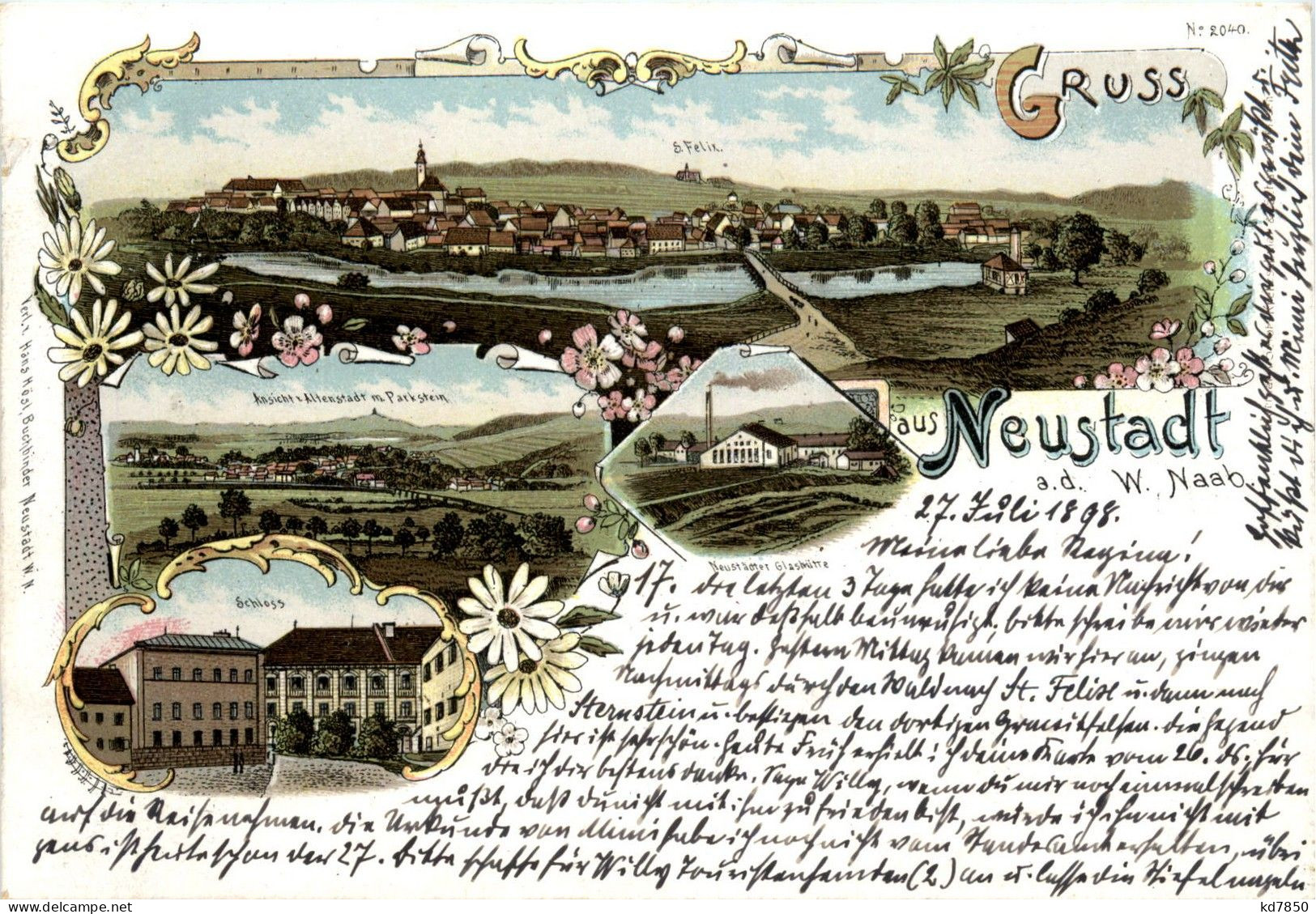 Gruss Aus Neustadt - Litho - Neustadt Waldnaab