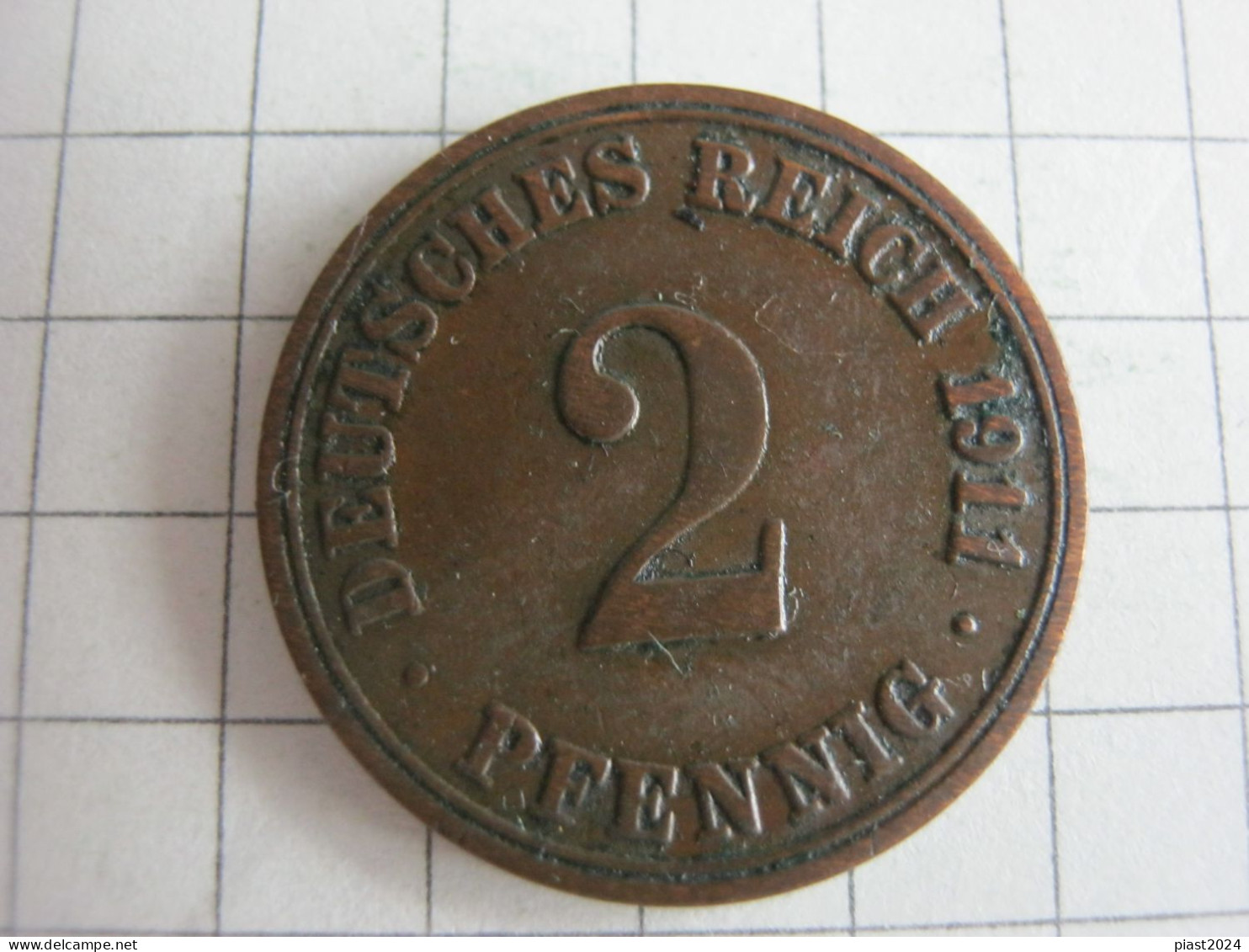 Germany 2 Pfennig 1911 A - 2 Pfennig