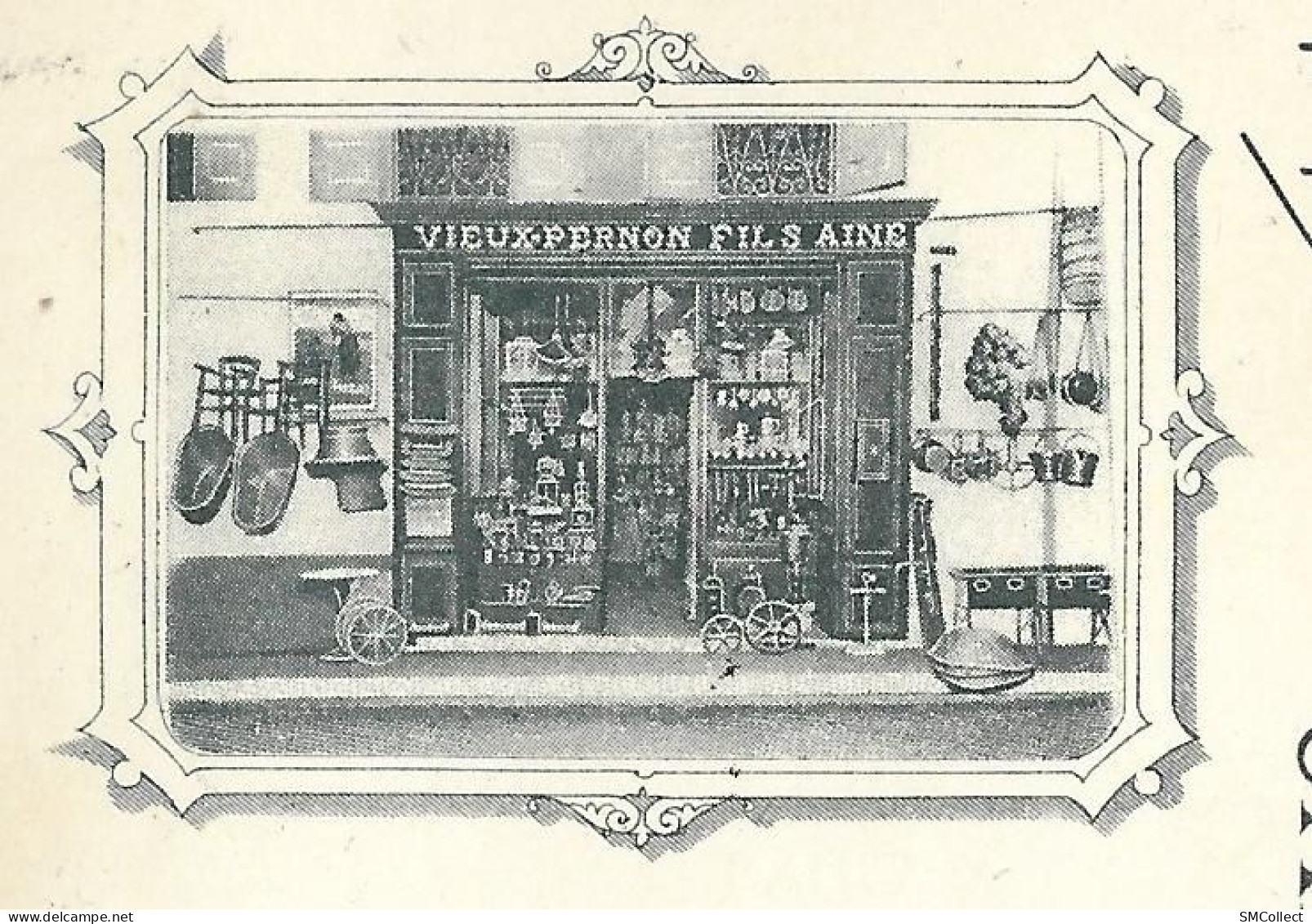 Bourg D'Oisans. Carte Publicitaire Vieux-Pernon Fils Ainé. Quincaillerie. (Fers, Fontes Aciers Métaux ...) - (A9p5) - Bourg-d'Oisans